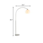 The Cosimo - Lucy’s Lamps is a retro stained glass orange floor lamp designed as a modern arc floor lamp. This aesthetic lamp works as a minimalist arc lamp, LED floor lamp, tripod floor lamp, or corner floor lamp. Ideal for modern lamp for bedroom or floor lamps for living room setups.